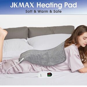Gray Heated Pad for Women - Soft Electric Heating Pad